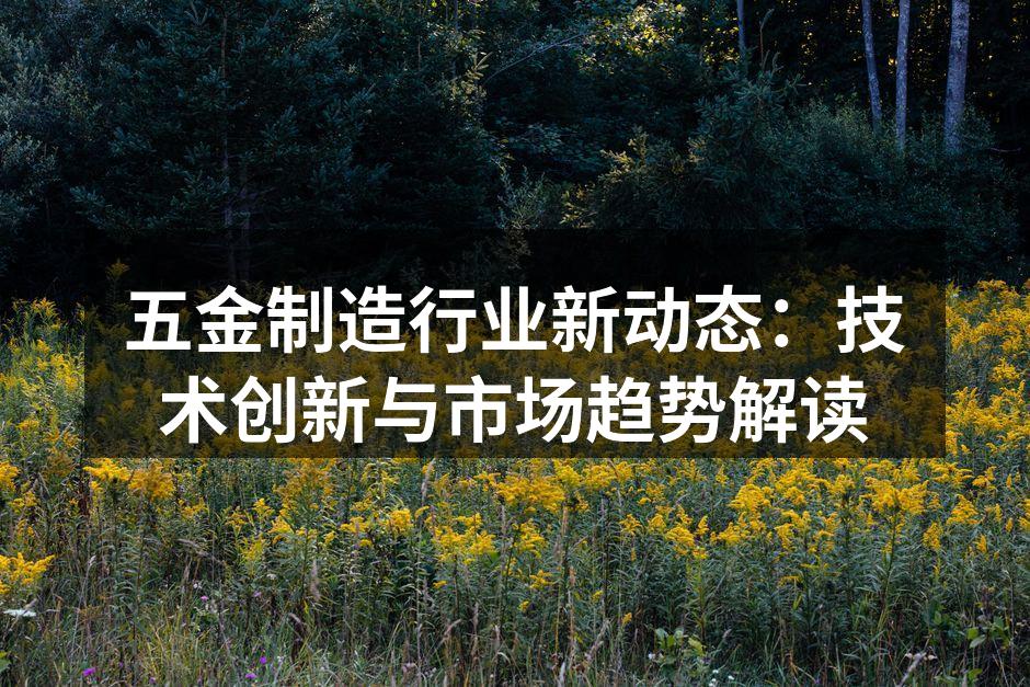 五金制造行业新动态：技术创新与市场趋势解